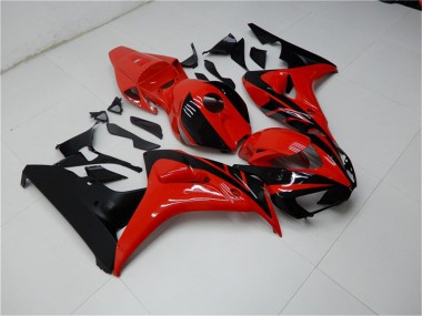 Online Rojo Negro Brillante Kits Carenado Moto Honda CBR1000RR 2006-2007