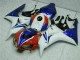 Online Blanco Rojo Azul HRC Kits Carenados Moto Honda CBR1000RR 2006-2007