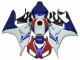 Online Blanco Rojo Azul HRC Kits Carenados Moto Honda CBR1000RR 2006-2007