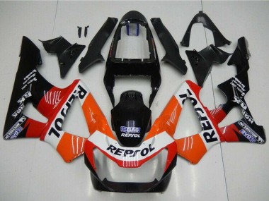 Online Naranja Blanco Rojo Negro Brillante Repsol Carenado Moto Honda CBR900RR 929RR 2000-2001