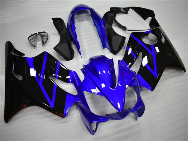 Online Azul Negro Brillante Kits Carenados Moto Honda CBR600 F4i 2004-2007