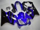 Online Azul Negro Brillante Kits Carenados Moto Honda CBR600 F4i 2004-2007