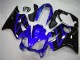 Online Azul Negro Brillante Kits Carenados Moto Honda CBR600 F4i 2004-2007