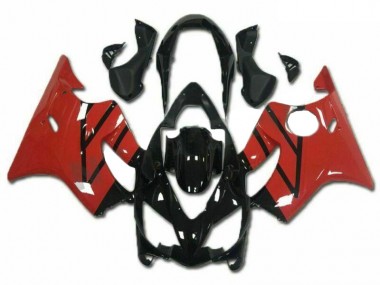 Online Rojo Negro Brillante Kits Carenado Moto Honda CBR600 F4i 2004-2007