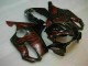 Online Negro Brillante Rojo Llama Carenado Moto Honda CBR600 F4i 2004-2007