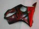 Online Negro Brillante Rojo Llama Carenado Moto Honda CBR600 F4i 2004-2007