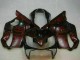 Online Negro Brillante Rojo Llama Carenado Moto Honda CBR600 F4i 2004-2007