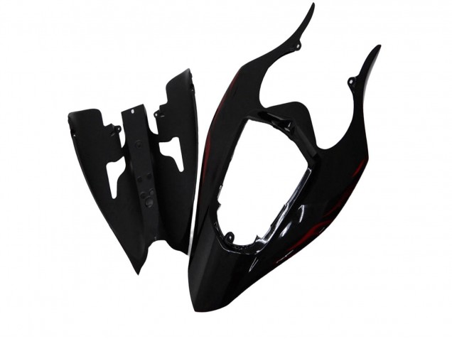 Online Negro Brillante Rojo Llama Carenado Moto Yamaha YZF R1 2004-2006