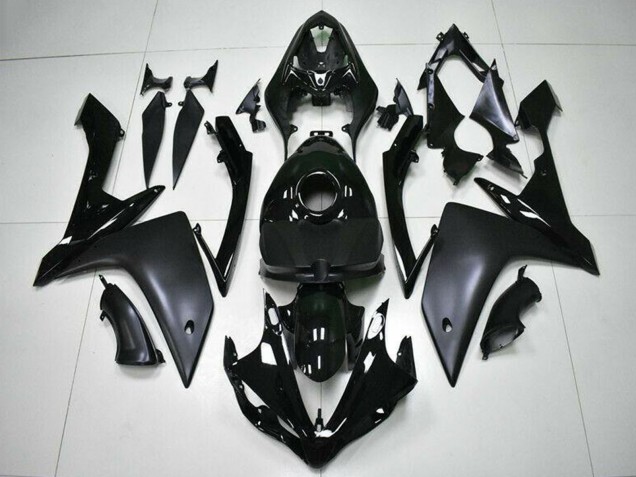 Online Negro Brillante Negro Mate Carenado Moto Yamaha YZF R1 2007-2008