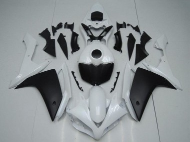 Online Blanco Negro Mate Carenados Moto Yamaha YZF R1 2007-2008
