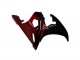 Online Negro Brillante Rojo Kits Carenados Moto Yamaha YZF R6 2003-2004