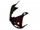 Online Negro Brillante Rojo Llama Carenados Moto Yamaha YZF R6 2003-2004