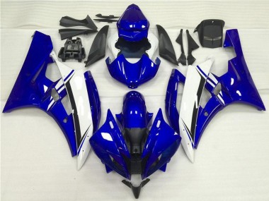 Online Azul Blanco Negro Carenado Moto Yamaha YZF R6 2006-2007