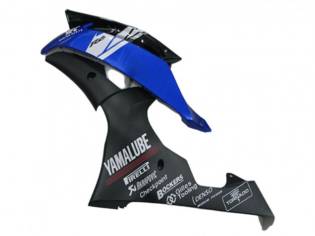 Online Blanco Azul Negro Mate Yamalube Carenado Moto Yamaha YZF R6 2008-2016