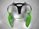 Online Verde Blanco Negro Kits Carenados Moto Kawasaki ZX6R 2000-2002