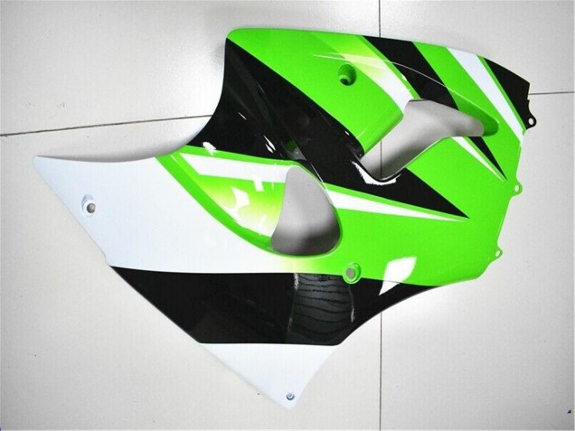 Online Verde Blanco Negro Kits Carenados Moto Kawasaki ZX6R 2000-2002