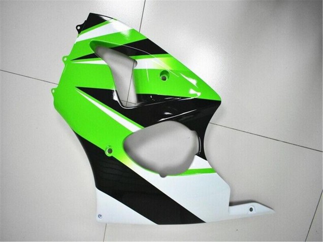 Online Verde Blanco Negro Kits Carenados Moto Kawasaki ZX6R 2000-2002