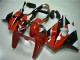 Online Blanco Rojo Negro Brillante Carenado Moto Kawasaki ZX6R 2000-2002