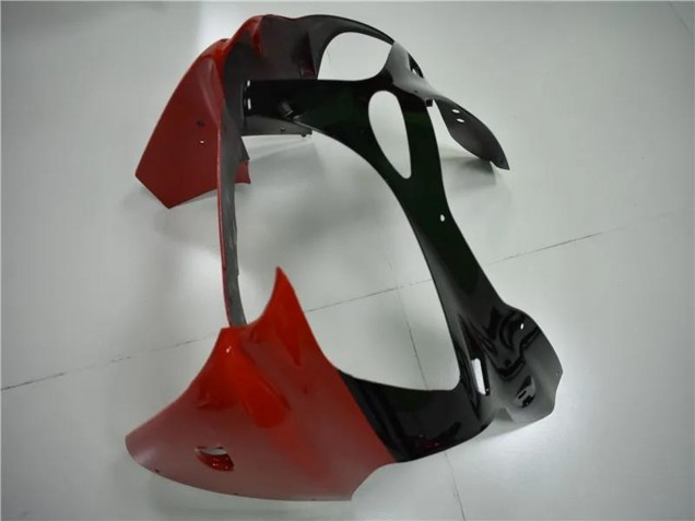 Online Blanco Rojo Negro Brillante Carenado Moto Kawasaki ZX6R 2000-2002