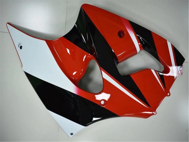 Online Blanco Rojo Negro Brillante Carenado Moto Kawasaki ZX6R 2000-2002