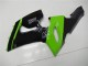 Online Verde Negro Brillante Carenados Moto Kawasaki ZX6R 2005-2006