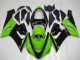 Online Verde Negro Brillante Carenados Moto Kawasaki ZX6R 2005-2006