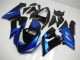 Online Azul Negro Brillante Kits Carenados Moto Kawasaki ZX6R 2005-2006