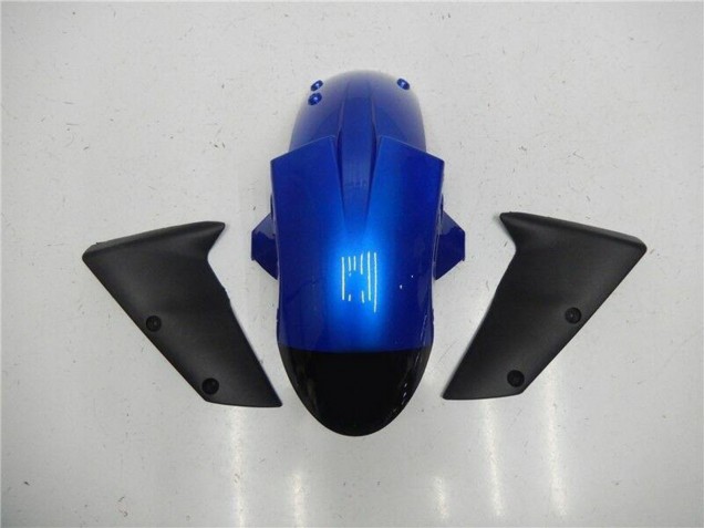 Online Azul Negro Brillante Kits Carenados Moto Kawasaki ZX6R 2005-2006