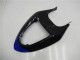 Online Azul Negro Brillante Kits Carenados Moto Kawasaki ZX6R 2005-2006