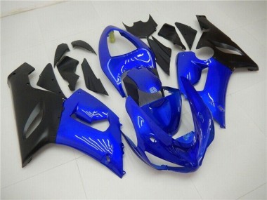 Online Azul Negro Mate Carenado Moto Kawasaki ZX6R 2005-2006