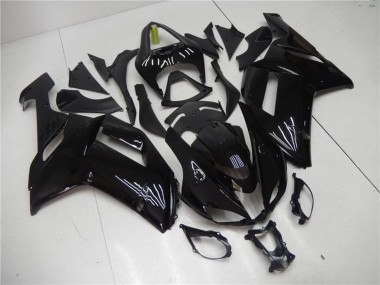 Online Negro Brillante Carenados Moto ABS Kawasaki ZX6R 2007-2008