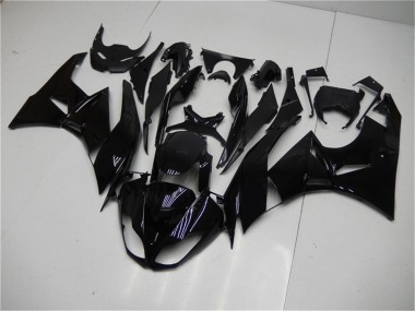 Online Negro Brillante Carenado Moto Kawasaki ZX6R 2009-2012