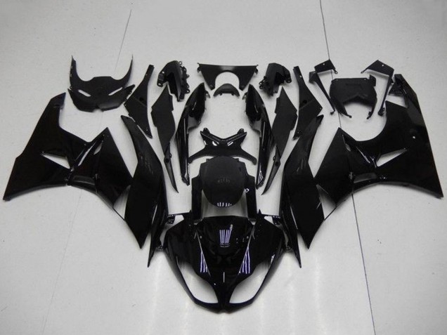 Online Negro Brillante Carenado Moto Kawasaki ZX6R 2009-2012