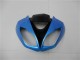 Online Azul Claro Negro Brillante Carenado Moto Kawasaki ZX6R 2009-2012