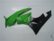 Online Verde Negro Brillante Kits Carenados Moto Kawasaki ZX6R 2009-2012