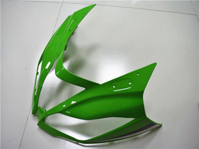 Online Verde Blanco Negro Brillante Carenado Moto Kawasaki ZX6R 2013-2018