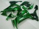 Online Negro Brillante Verde Llama Carenado Moto Kawasaki ZX10R 2008-2010