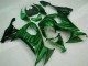 Online Negro Brillante Verde Llama Carenado Moto Kawasaki ZX10R 2008-2010