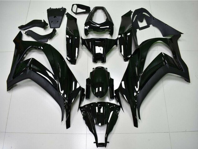 Online Negro Brillante Carenado Moto Kawasaki ZX10R 2011-2015