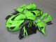 Online Verde Negro Brillante Carenados Moto Kawasaki ZX14R ZZR1400 2006-2011