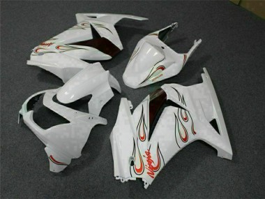 Online Blanco Rojo Carenado Moto Kawasaki EX250 2008-2012