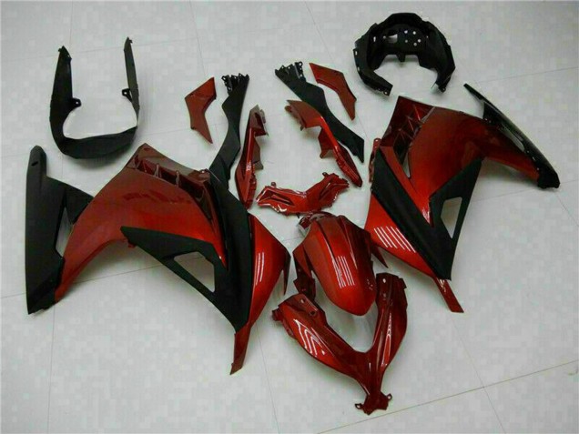 Online Rojo Negro Carenado Moto Kawasaki Ninja 300 EX300R 2013-2024