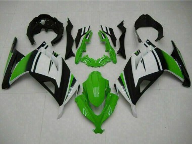 Online Blanco Verde Negro Carenado Moto Kawasaki Ninja 300 EX300R 2013-2024