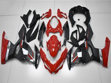 Online Rojo Gris Negro Carenado Moto Kawasaki EX400 2018-2024