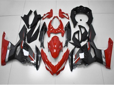 Online Rojo Gris Negro Carenado Moto Kawasaki EX400 2018-2024