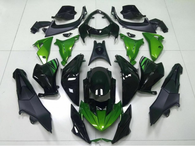 Online Verde Negro Brillante Carenados Moto Kawasaki Z800 2013-2018