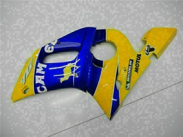 Online Amarillo Azul Blanco Camello Motul Carenado Moto Yamaha YZF R6 1998-2002