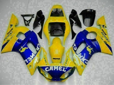 Online Amarillo Azul Blanco Camello Motul Carenado Moto Yamaha YZF R6 1998-2002