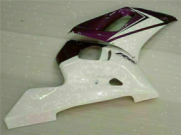 Online Blanco Púrpura Carenado Moto Yamaha YZF R6 1998-2002