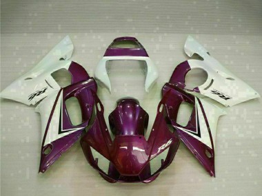 Online Blanco Púrpura Carenado Moto Yamaha YZF R6 1998-2002
